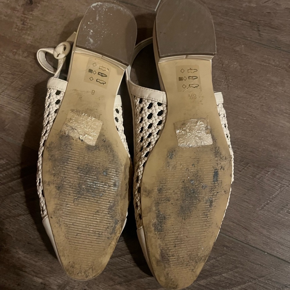 J. Crew Cream Slingback Flats - Picture 6 of 9